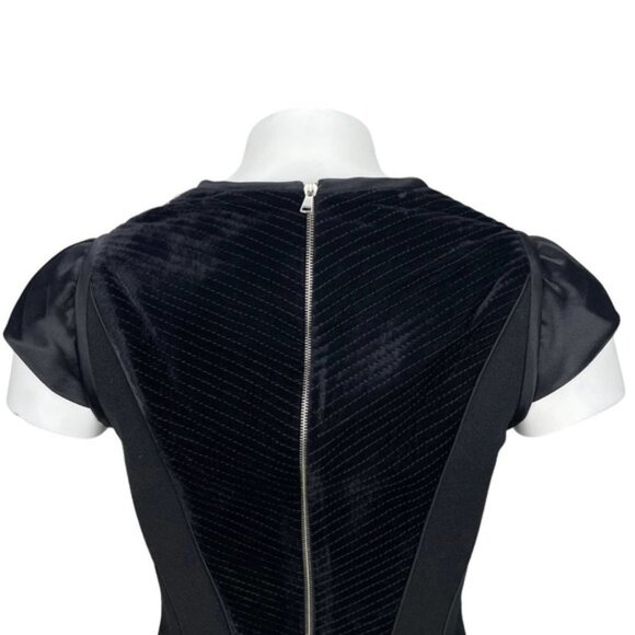 AQUILANO RIMONDI Silk Wool Blend Rear Zip Top Sz Small - Picture 5 of 6